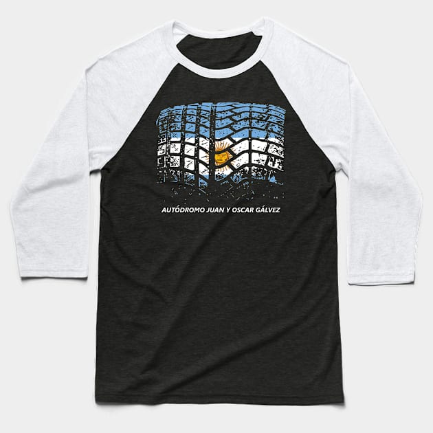 Autodromo Juan y Oscar Galvez Baseball T-Shirt by SteamboatJoe